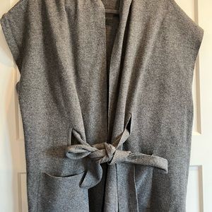 EUC Banana Republic wrap sweater grey XS/S